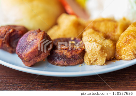 Okinawa Ikejima-style sweets, brown sugar pastries and fried foods Okinawa Ikejima-style sweets, brown sugar pastries and fried foods 138587686