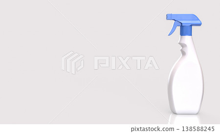 Cleaning Spray Bottle Isolated On White Background 3d render. Cleaning Spray Bottle Isolated On White Background 3d render. 138588245