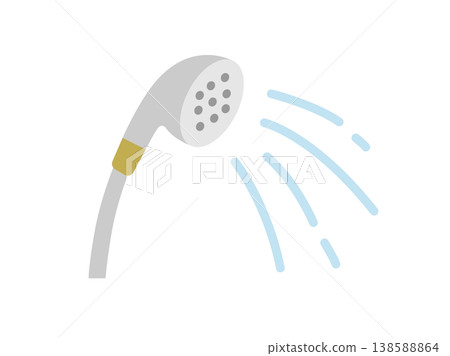 淋浴噴頭圖示插圖 138588864