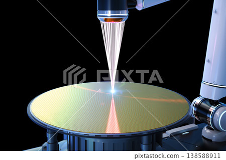 EUV lithography systems for semiconductor manufacturing isolated on black 138588911