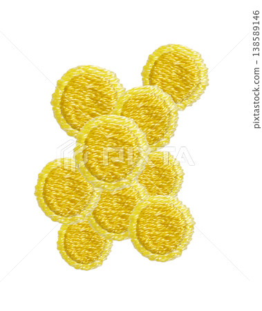 [Staphylococcus aureus] Hand-embroidered illustration material 138589146