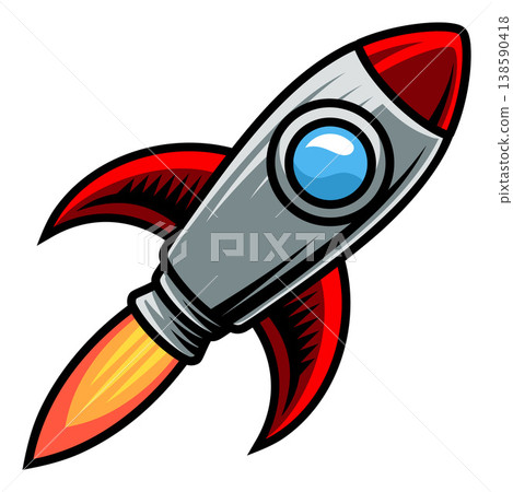 Space Rocket Ship Spaceship Rocketship Cartoon Space Rocket Ship Spaceship Rocketship Cartoon 138590418