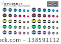 圓形紐帶材質套裝，5種顏色，不同尺寸，附邊框。 138591112