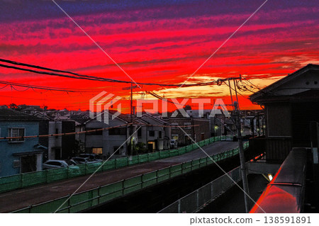 Sunset sky Sunset sky 138591891
