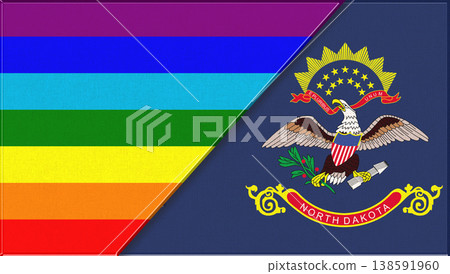 Flags of LGBT and North Carolina. LGBT and North Carolina official flags Flags of LGBT and North Carolina. LGBT and North Carolina official flags 138591960