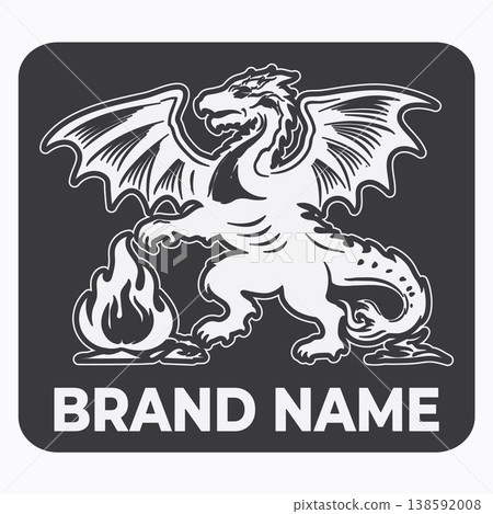 Dragon vintage logo Dragon vintage logo 138592008