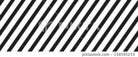 Black tilted lines on white background. Angled parallel stripes pattern. Oblique straight strips print. Diagonal streaks wallpaper. Vector graphic illustration Black tilted lines on white background. Angled parallel stripes pattern. Oblique straight strips print. Diagonal streaks wallpaper. Vector graphic illustration 138593253