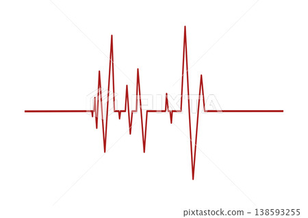 Part of heart beat diagram. Electrocardiogram chart. Cardiac rhythm red line. Cardio test sign. Cardiology hospital symbol. Healthcare concept. Vector graphic illustration Part of heart beat diagram. Electrocardiogram chart. Cardiac rhythm red line. Cardio test sign. Cardiology hospital symbol. Healthcare concept. Vector graphic illustration 138593255