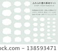 蓬鬆雲朵材質套裝，透明背景 138593471