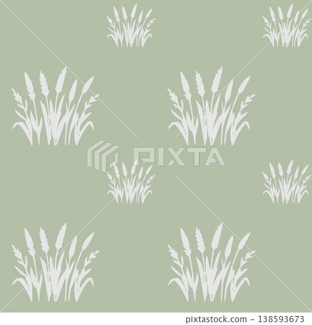 Bold Grass Pattern High Contrast Botanical Repeat Bold Grass Pattern High Contrast Botanical Repeat 138593673