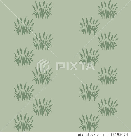 Grass Pattern Green Meadow Seamless Design Grass Pattern Green Meadow Seamless Design 138593674