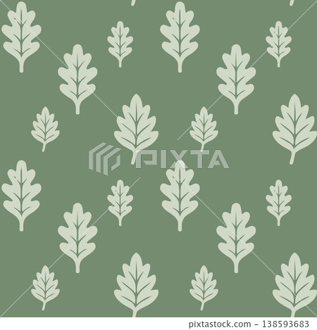 Leaf Pattern Scattered Botanical Design Leaf Pattern Scattered Botanical Design 138593683