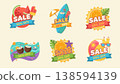 Summer Sale Tropical Banner Set 138594139
