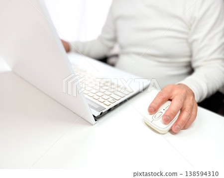 A man in his 30s working from home A man in his 30s working from home 138594310