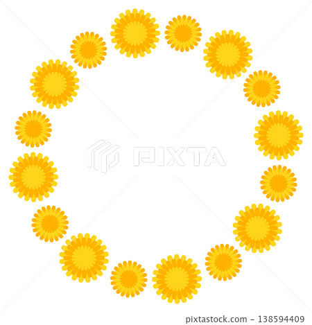Dandelion circular frame Dandelion circular frame 138594409