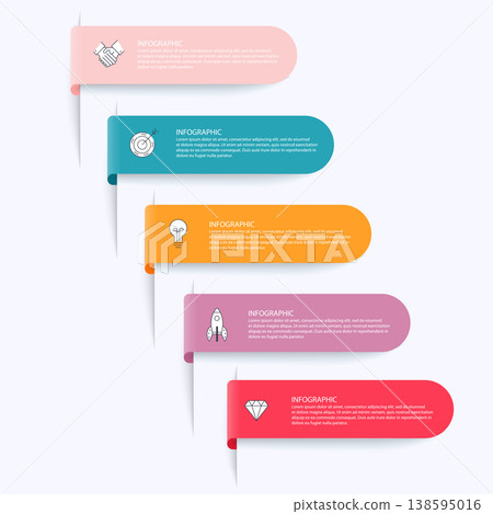 Vector info graphics for your business presentations. Can be used for website layout, numbered banners, diagram, horizontal cutout lines, web design. Vector info graphics for your business presentations. Can be used for website layout, numbered banners, diagram, horizontal cutout lines, web design. 138595016