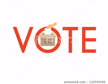 Election Day. Hand puts voting ballot in ballot box. Election Day. Hand puts voting ballot in ballot box. 138595040