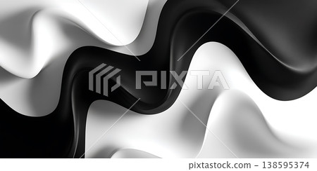 Dramatic Black and White Abstract Waves A Stunning Visual Texture Dramatic Black and White Abstract Waves A Stunning Visual Texture 138595374