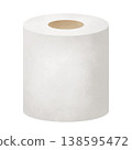 Illustration of simple toilet paper 138595472