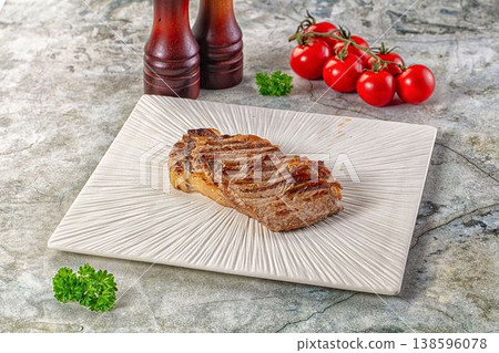 Grilled beef black angus steak 138596078