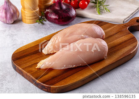 Fresh raw chicken fillet for cooking Fresh raw chicken fillet for cooking 138596135