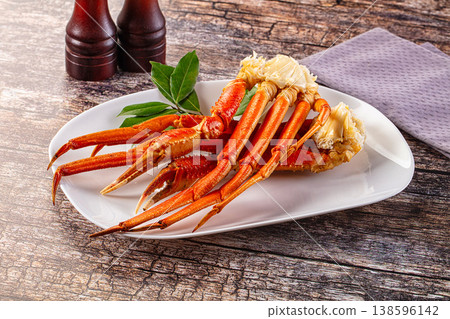 Steamed delicous red crab legs Steamed delicous red crab legs 138596142