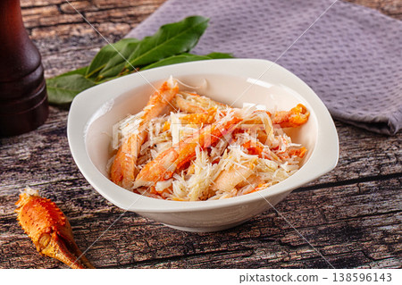 Natural fresh crab meat for salad Natural fresh crab meat for salad 138596143