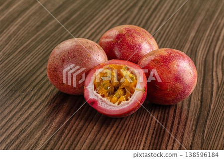 Ripe sweet juicy exotic maracuya 138596184