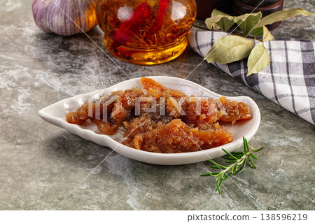 Salted herring fish caviar snack Salted herring fish caviar snack 138596219