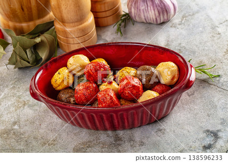 Shanklish cheese with spices in the oil Shanklish cheese with spices in the oil 138596233