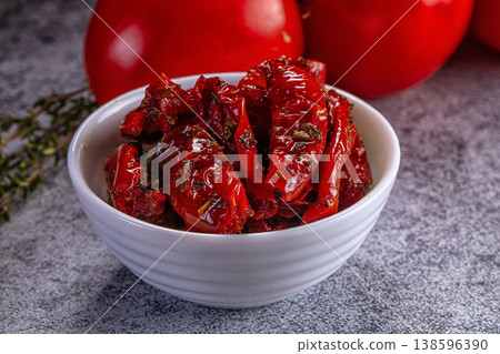 Dry tomato in olive oil Dry tomato in olive oil 138596390