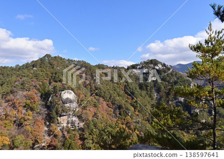 從山梨縣白砂山眺望羅漢寺山(彌三郎岳) 從山梨縣白砂山眺望羅漢寺山(彌三郎岳) 138597641