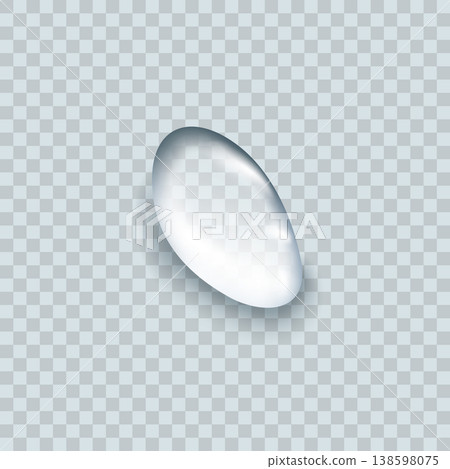 Water spill puddle. Blue liquid shape in flat cartoon style. Clean fluid drop design element isolated on white background Water spill puddle. Blue liquid shape in flat cartoon style. Clean fluid drop design element isolated on white background 138598075