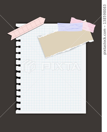 Paper notes stickers. Place for memo messages on paper sheets. Blank sticky place for to do list and office notice or information board Paper notes stickers. Place for memo messages on paper sheets. Blank sticky place for to do list and office notice or information board 138598083