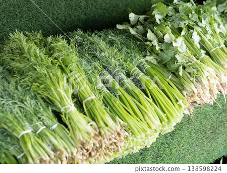 Fresh dill and parsley Fresh dill and parsley 138598224