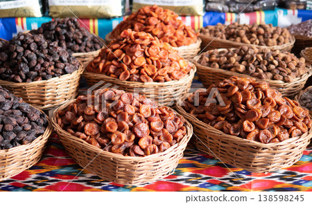 Dried fruits and nuts Dried fruits and nuts 138598245