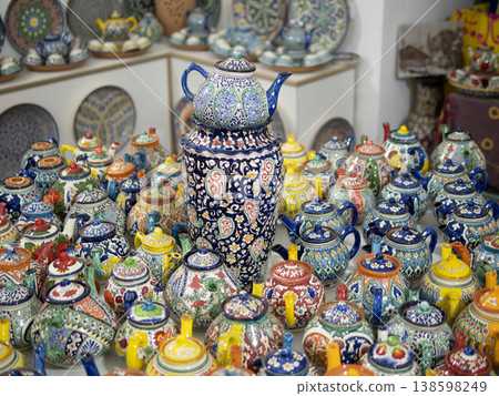 Uzbek teapots Uzbek teapots 138598249