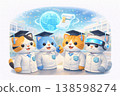3D cat character graduating from a school of the future: EdTech, Education, Self-actualization 138598274