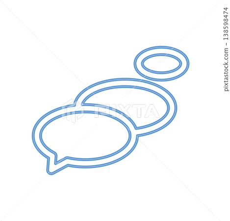 Bubble Speech icon design template Bubble Speech icon design template 138598474
