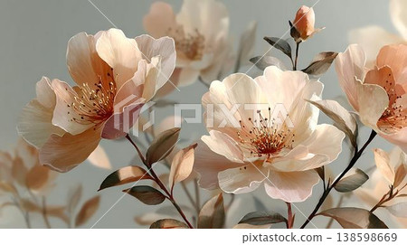 spring flowers blooming in spring 138598669