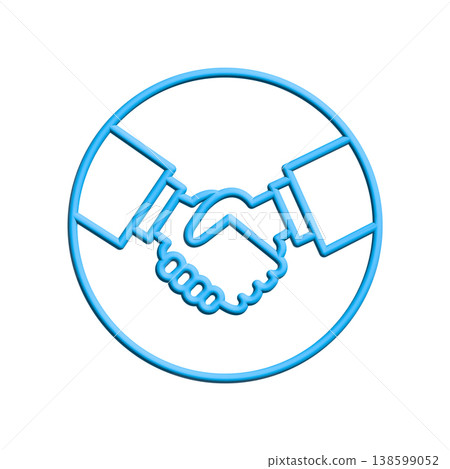 Handshake icon design template Handshake icon design template 138599052