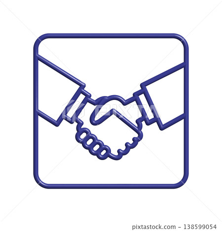 Handshake icon design template Handshake icon design template 138599054