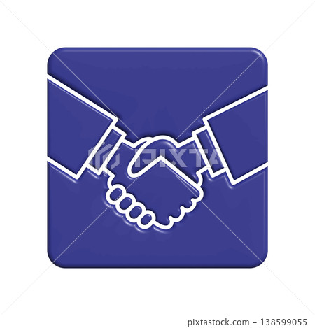 Handshake icon design template 138599055