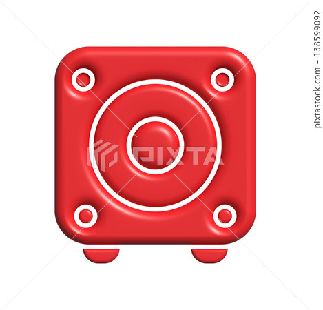 Multimedia speaker icon design template Multimedia speaker icon design template 138599092