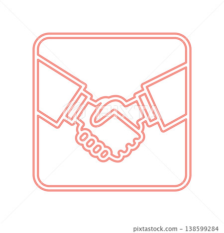Handshake icon design template Handshake icon design template 138599284