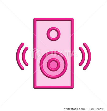Multimedia speaker icon design template Multimedia speaker icon design template 138599298