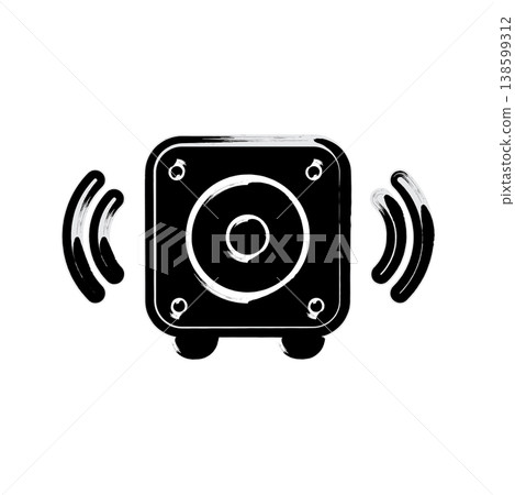 Multimedia speaker icon design template Multimedia speaker icon design template 138599312