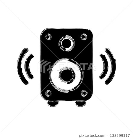 Multimedia speaker icon design template Multimedia speaker icon design template 138599317