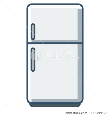 Simple refrigerator icon 138599325
