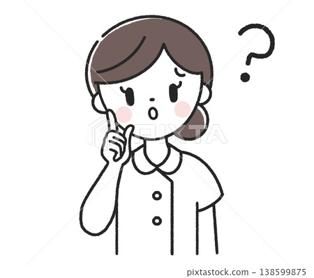 一位心存疑慮的女護士 一位心存疑慮的女護士 138599875